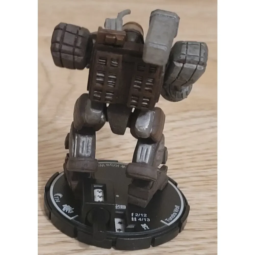 Mechwarrior STEEL WOLVES Kriya Wolf 114 Tundra Wolf with dossier 41 Loose Figure - Picture 6 of 8